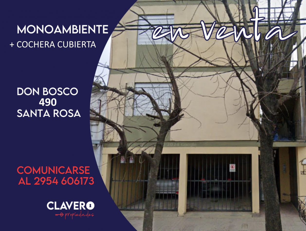 Monoambiente + cochera, Don Bosco 490 - Santa Rosa