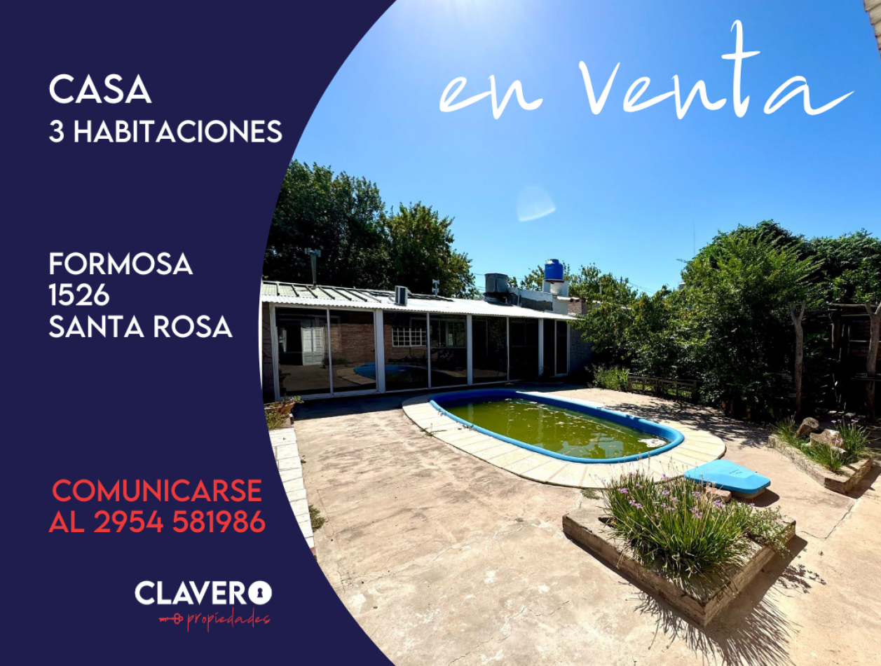 Casa 3 habitaciones Santa Rosa - La Pampa