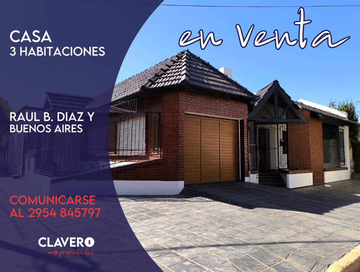 Hermosa Casa - Raul B Diaz esquina Buenos Aires, B° Tomas Mason, Santa Rosa.