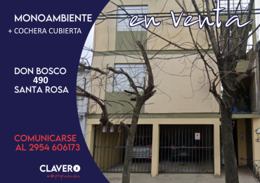 Monoambiente + cochera, Don Bosco 490 - Santa Rosa