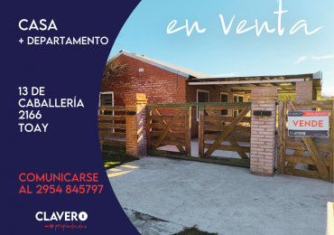 Inmueble Multirenta, Casa + Depto  - 13 de Caballeria 2166, Toay.